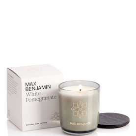 White Pomegranate Luxury Candle & Lid