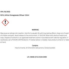 White Pomegranate Diffuser Refill