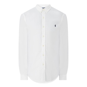 Logo Slim Fit Garment-Dyed Shirt