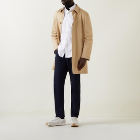 Logo Slim Fit Garment-Dyed Shirt