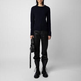 Cici Patch Cashmere Sweater
