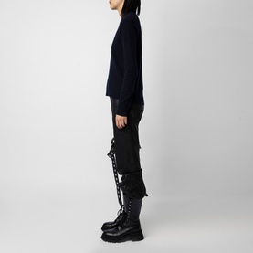 Cici Patch Cashmere Sweater