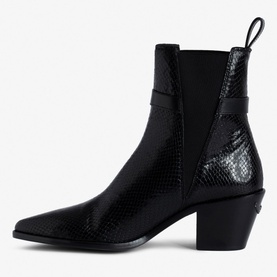 Tyler Python-Effect Cowboy Boots