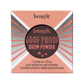 Benefit Goof Proof Brow Powder in coral-toned compact box, 1.9g easy brow-filling powder