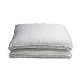 Microfibre Embossed Check Walled Pillow Pair