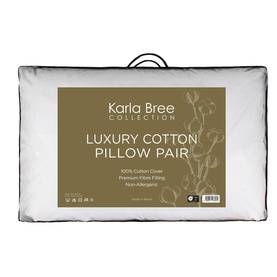 Luxury Cotton Pillow Pair