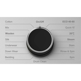 Powerpoint, P351210KIN, 10Kg 1200 RPM Washer, Silver