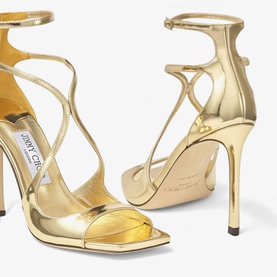 Azia 110 Leather Strappy Heeled Sandals