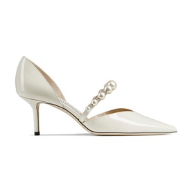 Aurelie 65 Pearl-Embellished Patent Leather Pumps