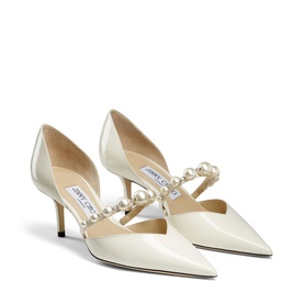 Aurelie 65 Pearl-Embellished Patent Leather Pumps