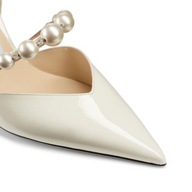 Aurelie 65 Pearl-Embellished Patent Leather Pumps