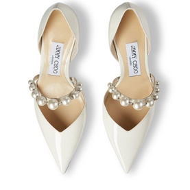 Aurelie 65 Pearl-Embellished Patent Leather Pumps