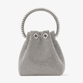 Bon Bon Satin Crystal Bucket Bag