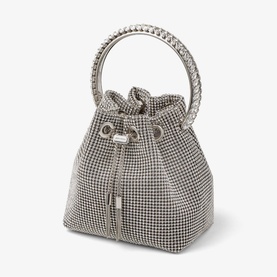 Bon Bon Satin Crystal Bucket Bag