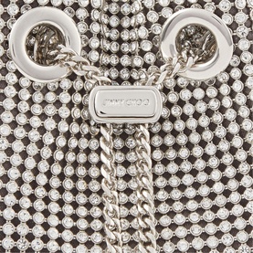 Bon Bon Satin Crystal Bucket Bag