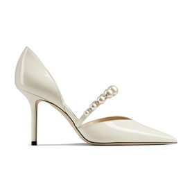 Aurelie 85 Pearl-Embellished Patent Leather Pumps