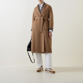 Esturia Wrap-Style Wool Coat