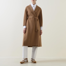 Esturia Wrap-Style Wool Coat
