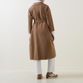 Esturia Wrap-Style Wool Coat