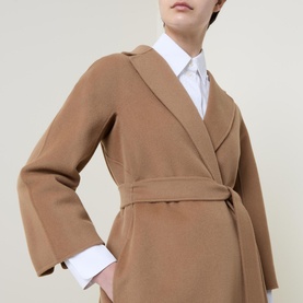 Esturia Wrap-Style Wool Coat