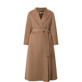 Esturia Wrap-Style Wool Coat