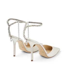Saeda 100 Crystal-Embellished Satin Pumps