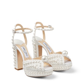 Sacaria 120 Pearl-Embellished Block Heels