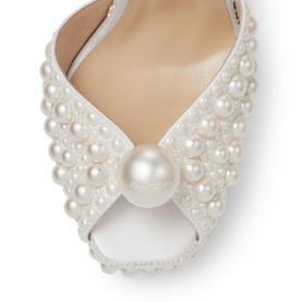 Sacaria 120 Pearl-Embellished Block Heels