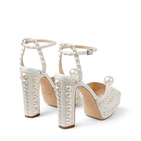 Sacaria 120 Pearl-Embellished Block Heels