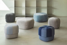 Circus Poof Duo Large Light Blue