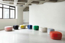 Circus Poof Duo Large Light Blue