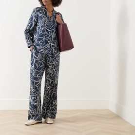 Pazzo Silk Pattern Trousers