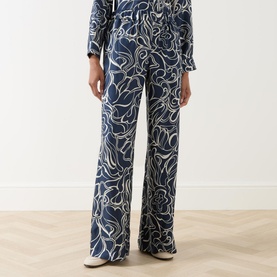 Pazzo Silk Pattern Trousers