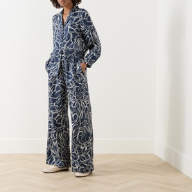 Pazzo Silk Pattern Trousers