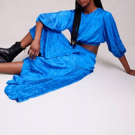 Japra Embroidered Maxi Skirt