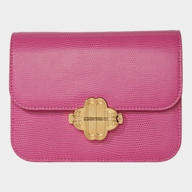 Clover Mini Lizard-Embossed Bag