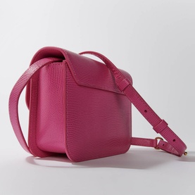 Clover Mini Lizard-Embossed Bag