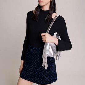 Iveillon Velvet Jacquard Skort