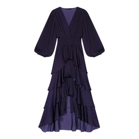 Ruffinella Smocked Ruffled Maxi Dress