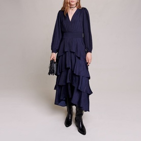 Ruffinella Smocked Ruffled Maxi Dress