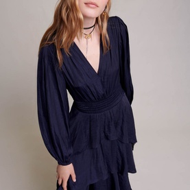 Ruffinella Smocked Ruffled Maxi Dress