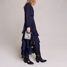 Ruffinella Smocked Ruffled Maxi Dress