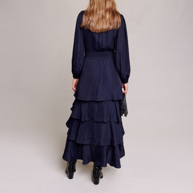 Ruffinella Smocked Ruffled Maxi Dress