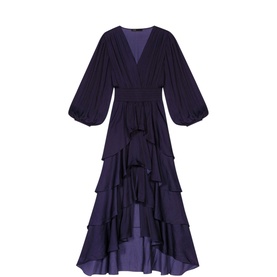 Ruffinella Smocked Ruffled Maxi Dress