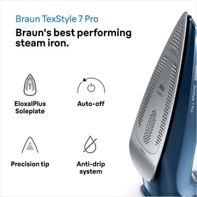 TexStyle 7 Blue Steam Iron 3000w