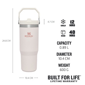 The Rose Quartz Classic IceFlow&trade; Flip Straw Tumbler 0.89L