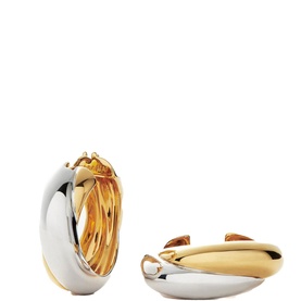 Lucy Williams Chunky Entwine Medium Hoop Earrings