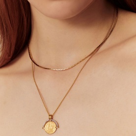 Lucy Williams Cobra Snake Chain Necklace