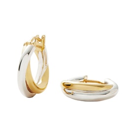 Lucy Williams Chunky Entwine Mini Hoop Earrings