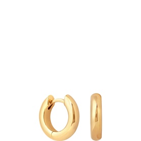 Bold 18k Gold-Plated Small Hoops